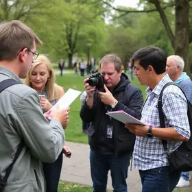 fotógrafos no Parque da Cidade