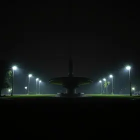 escuridão no parque da cidade