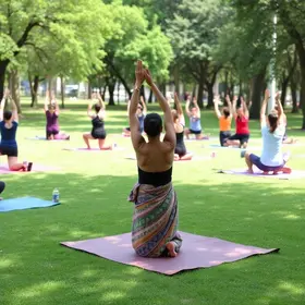 Yoga no Parque da Cidade
