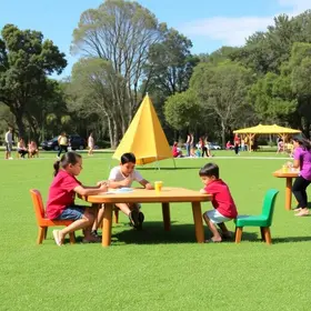 inscrições à colônia de férias no parque da cidade