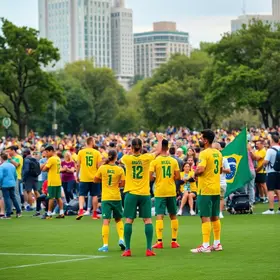 telão no Parque da Cidade